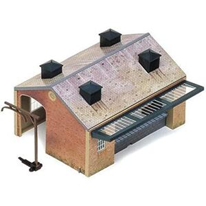 Hornby R8002 OO Gauge Goods Shed Model Railway Accessories, Miniature Diorama Scenery for Train Sets Lifelike Train Goods Shed Model Scale 1:76 Hornby R8002 OO Gauge Goods Shed Model Railway Accessories, Miniature Diorama Scenery for Train Sets Lifelike Train Goods Shed Model Scale 1:76