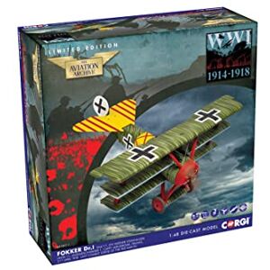 Corgi AA38311 Fokker DR.1 Model Airplane Diecast Planes & Aircraft Models for Ages 14+, Die Cast Plane, Toy Airplanes Gift for Young Aviation Fans, Birthday Gifts for Him Corgi AA38311 Fokker DR.1 Model Airplane Diecast Planes & Aircraft Models for Ages 14+, Die Cast Plane, Toy Airplanes Gift for Young Aviation Fans, Birthday Gifts for Him