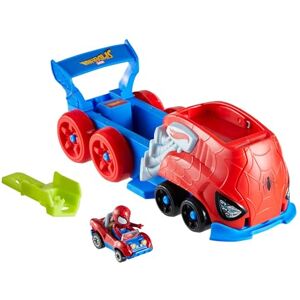 Hot Wheels Toy Car Track Set (Assorted Styles, One Random Set), RacerVerse Character Launcher, Large-Scale Vehicle & Hauler with Die-Cast Toy Car, JFV69 Hot Wheels Toy Car Track Set (Assorted Styles, One Random Set), RacerVerse Character Launcher, Large-Scale Vehicle & Hauler with Die-Cast Toy Car, JFV69