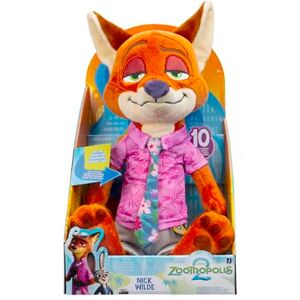 Disney Zootropolis 2 14” Feature Plush Nick Wilde 10+ Sounds and Phrases Plush Toys for Kids and Preschoolers Suitable for Ages 3+ Disney Zootropolis 2 14” Feature Plush Nick Wilde 10+ Sounds and Phrases Plush Toys for Kids and Preschoolers Suitable for Ages 3+