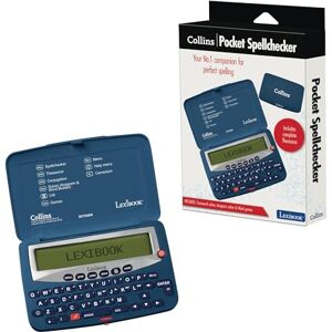 Lexibook , The Collins English Dictionary, 13th Edition-Electronic Pocket Spellchecker, Thesaurus, Crossword, Conjugation, Anagram Solver, Words Games, with Battery, Blue/White, DC753ENLXB Lexibook , The Collins English Dictionary, 13th Edition-Electronic Pocket Spellchecker, Thesaurus, Crossword, Conjugation, Anagram Solver, Words Games, with Battery, Blue/White, DC753ENLXB