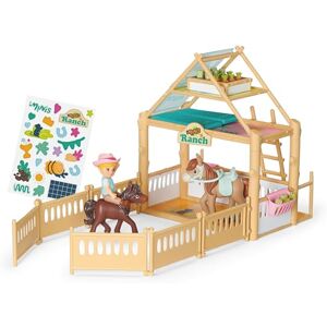BABY born Mini Horse Stable Play Set with Mini Doll Jo, Horse Stable, 2 Horses, Accessories and Stickers, 906255 Zapf Creation BABY born Mini Horse Stable Play Set with Mini Doll Jo, Horse Stable, 2 Horses, Accessories and Stickers, 906255 Zapf Creation