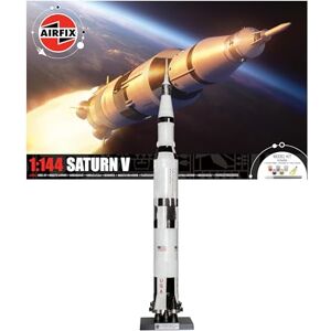 Airfix A50201 Saturn V Gift Set Plastic Model Kits, Spacecraft Building Kits for Adults & Kids 8+, Includes: 1:144 Scale Model, Humbrol Acrylic Paints, Brushes & Poly Cement Airfix A50201 Saturn V Gift Set Plastic Model Kits, Spacecraft Building Kits for Adults & Kids 8+, Includes: 1:144 Scale Model, Humbrol Acrylic Paints, Brushes & Poly Cement