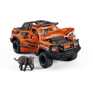 SCHLEICH Wild Life Animal Rescue Toy Playset with Truck, Poseable Figurine and Elephant Figure Interactive Play Set for Boys and Girls Fun Safari Animal Toys for Kids Ages 5+ 42720 SCHLEICH Wild Life Animal Rescue Toy Playset with Truck, Poseable Figurine and Elephant Figure Interactive Play Set for Boys and Girls Fun Safari Animal Toys for Kids Ages 5+ 42720