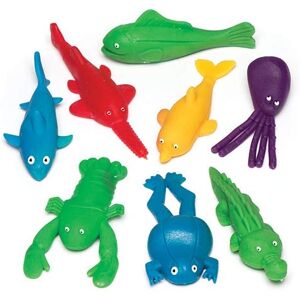 Baker Ross Elastic Flying Sea Creatures - 8 Mini Toys - Green Baker Ross Elastic Flying Sea Creatures - 8 Mini Toys - Green