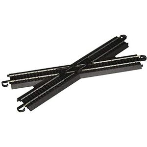Bachmann Trains Snap-Fit E-Z TRACK 30 DEGREE CROSSING (1/card STEEL ALLOY Rail With Black Roadbed HO Scale Bachmann Trains Snap-Fit E-Z TRACK 30 DEGREE CROSSING (1/card STEEL ALLOY Rail With Black Roadbed HO Scale