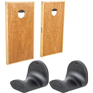 GoSports Wall Mounted Cornhole Board Hangers Set of 2 Includes Bean Bag Tote GoSports Wall Mounted Cornhole Board Hangers Set of 2 Includes Bean Bag Tote