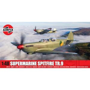 Airfix A05143 Supermarine Spitfire Tr.9 Model Building Kit Plastic Plane Kits for Adults & Children 8+, Set Includes Sprues & Decals 1:48 Scale, un-Painted Airfix A05143 Supermarine Spitfire Tr.9 Model Building Kit Plastic Plane Kits for Adults & Children 8+, Set Includes Sprues & Decals 1:48 Scale, un-Painted