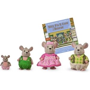 Li'l Woodzeez – Handydandy Mice Family Set – 4 Collectible Doll Figures with Storybook – Pretend Play Toy for Imaginative Fun – Gift for Children 3+ Years Li'l Woodzeez – Handydandy Mice Family Set – 4 Collectible Doll Figures with Storybook – Pretend Play Toy for Imaginative Fun – Gift for Children 3+ Years