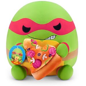 Snackles 35 cm Plush Teenage Mutant Ninja Turtles Edition by ZURU, Cuddly Squishy Comfort Plush with Teenage Mutant Ninja Turtles theme and Pizza Snack Accessory (Raphael) Snackles 35 cm Plush Teenage Mutant Ninja Turtles Edition by ZURU, Cuddly Squishy Comfort Plush with Teenage Mutant Ninja Turtles theme and Pizza Snack Accessory (Raphael)