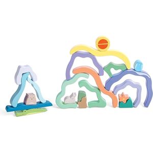 Hape Nature Scene Stacking Blocks – 22-Piece Set with Scenic Trees, Animals & Mountains – Ages 12M+ Hape Nature Scene Stacking Blocks – 22-Piece Set with Scenic Trees, Animals & Mountains – Ages 12M+