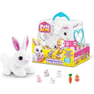 Pets Alive Mommy Bunny & Baby Surprise by ZURU, Electronic Robotic Realistic Soft Bunny Plush Animal Surprise Toy for Kids. Pets Alive Mommy Bunny & Baby Surprise by ZURU, Electronic Robotic Realistic Soft Bunny Plush Animal Surprise Toy for Kids.