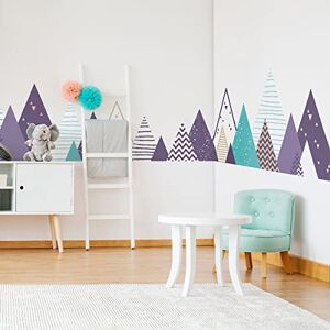 Ambiance Stickers Scandinavian Mountain Wall Decal - 80x135cm Ambiance Stickers Scandinavian Mountain Wall Decal - 80x135cm