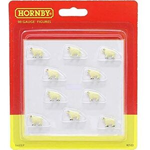 Hornby R7122 Sheep for Model Railway OO Gauge, Accessories for Adding Scenery, Dioramas, Woodland, Buildings and More, Model Making Kits 1:76 Scale Accessory Hornby R7122 Sheep for Model Railway OO Gauge, Accessories for Adding Scenery, Dioramas, Woodland, Buildings and More, Model Making Kits 1:76 Scale Accessory