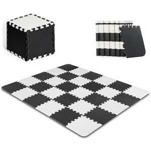 Kinderkraft LUNO Puzzle Play Mat, 30 Pieces, Educational Playmat, Soft Foam Floor, Waterproof, Easy to Clean, No Harmful Substances, Foldable, for Kids Baby, 150x180 cm, Bag in Set, Black White Kinderkraft LUNO Puzzle Play Mat, 30 Pieces, Educational Playmat, Soft Foam Floor, Waterproof, Easy to Clean, No Harmful Substances, Foldable, for Kids Baby, 150x180 cm, Bag in Set, Black White