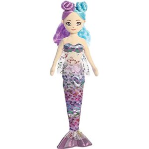 AURORA , 33361, Sea Sparkles Ophelia Mermaid, 18In, Soft Toy, Multi-Coloured AURORA , 33361, Sea Sparkles Ophelia Mermaid, 18In, Soft Toy, Multi-Coloured