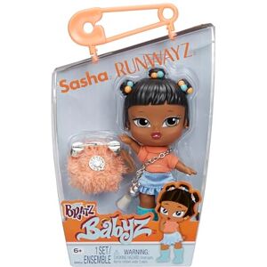 Bratz Babyz Runwayz Sasha 1 Collectible Fashion Doll with Stylish Outfit, Cute Baby Doll with a Necklace That Doubles as a Keychain Kids Toy Great for Ages 6 and Older Bratz Babyz Runwayz Sasha 1 Collectible Fashion Doll with Stylish Outfit, Cute Baby Doll with a Necklace That Doubles as a Keychain Kids Toy Great for Ages 6 and Older