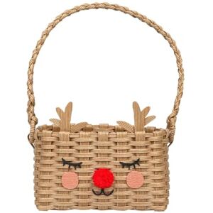 Talking Tables Reindeer Shaped Gift Basket, Treat Bag with Handles, Reusable Christmas Hamper, Stocking fillers Cute Xmas Kids Toy Box, Xmas Decorations Made of Recycled Paper Talking Tables Reindeer Shaped Gift Basket, Treat Bag with Handles, Reusable Christmas Hamper, Stocking fillers Cute Xmas Kids Toy Box, Xmas Decorations Made of Recycled Paper