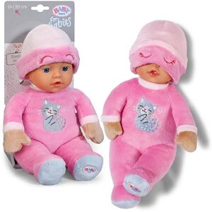 BABY born for babies Sleepy Pink, Soft 30cm Pink Fabric Doll with Cat-design Romper and Integrated Rattle for Newborn Babies, 837726 Zapf Creation BABY born for babies Sleepy Pink, Soft 30cm Pink Fabric Doll with Cat-design Romper and Integrated Rattle for Newborn Babies, 837726 Zapf Creation