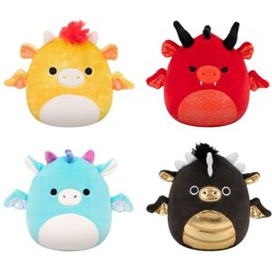 Squishmallows Original Dragon 4-Pack – Official Jazwares Plush (Little) (Amazon Exclusive) includes four 5-inch Plush Toys Squishmallows Original Dragon 4-Pack – Official Jazwares Plush (Little) (Amazon Exclusive) includes four 5-inch Plush Toys