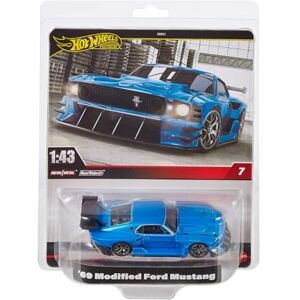 Hot Wheels Premium Ford Mustang, 1:43rd Scale Vehicle, Officially Licensed Replicas for Adult Collectors, Real Riders Tires, Metal/Metal Body & Chassis, HWT04 Hot Wheels Premium Ford Mustang, 1:43rd Scale Vehicle, Officially Licensed Replicas for Adult Collectors, Real Riders Tires, Metal/Metal Body & Chassis, HWT04