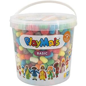 Playmais Basic 1000 Craft kit for Kids from 3 Years Bucket Filled with 1000 Colored for Crafting Natural Toy stimulates Creativity & Motor Skills for Girls & Boys Playmais Basic 1000 Craft kit for Kids from 3 Years Bucket Filled with 1000 Colored for Crafting Natural Toy stimulates Creativity & Motor Skills for Girls & Boys