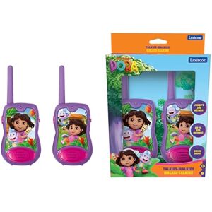 Lexibook , Dora the Explorer, 200m Walkie-Talkies, Communication Game for Children, 2 Communication Channels, Belt Clip, Battery Operated, Pink, TW12DOR Lexibook , Dora the Explorer, 200m Walkie-Talkies, Communication Game for Children, 2 Communication Channels, Belt Clip, Battery Operated, Pink, TW12DOR