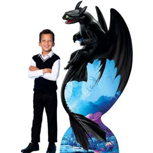 STAR CUTOUTS SC1300 Toothless Dragon Night Fury How to Train Your Dragon Cardboard Cutout Height 194cm Width 92cm STAR CUTOUTS SC1300 Toothless Dragon Night Fury How to Train Your Dragon Cardboard Cutout Height 194cm Width 92cm