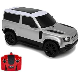 CMJ RC Cars Land Rover Defender Official Licensed Remote Control Car 1:24 with Working LED Lights, Radio Controlled Supercar (Range Rover Silver) CMJ RC Cars Land Rover Defender Official Licensed Remote Control Car 1:24 with Working LED Lights, Radio Controlled Supercar (Range Rover Silver)