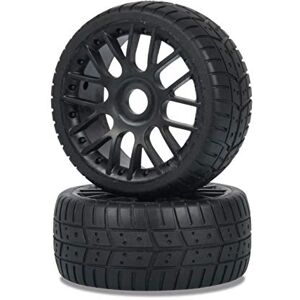 Carson 1:8 Tyre Set On-Road 4S 2 Pieces Model Making Accessories Tuning Parts 500405840, Black Carson 1:8 Tyre Set On-Road 4S 2 Pieces Model Making Accessories Tuning Parts 500405840, Black