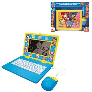 Lexibook , Paw Patrol, Bilingual and Educational Laptop German/English, Toy for Children, 170 Activities to Learn, Play Games and Music, Large Screen, Blue/yellow, JC599PAi3LXB Lexibook , Paw Patrol, Bilingual and Educational Laptop German/English, Toy for Children, 170 Activities to Learn, Play Games and Music, Large Screen, Blue/yellow, JC599PAi3LXB