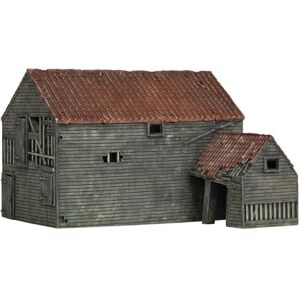 Hornby R7379 Derelict Farm Building for Model Railway OO Gauge, Mini Train Accessories for Adding Scenery, Dioramas, Woodland, Buildings and More, Model Making Kits 1:76 Scale Accessory Hornby R7379 Derelict Farm Building for Model Railway OO Gauge, Mini Train Accessories for Adding Scenery, Dioramas, Woodland, Buildings and More, Model Making Kits 1:76 Scale Accessory