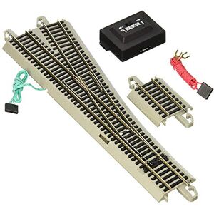 Bachmann Trains 44566 Snap-Fit E-Z Track #5 Turnout-Right (1/Card) -Nickel Silver Rail with Gray Roadbed-HO Scale, One Size Bachmann Trains 44566 Snap-Fit E-Z Track #5 Turnout-Right (1/Card) -Nickel Silver Rail with Gray Roadbed-HO Scale, One Size