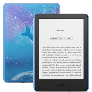Amazon Kindle Kids (newest gen) If it breaks, we will replace it, includes age-appropriate books and cover, with glare-free display, faster page turns – 16 GB – Space Whale Amazon Kindle Kids (newest gen) If it breaks, we will replace it, includes age-appropriate books and cover, with glare-free display, faster page turns – 16 GB – Space Whale