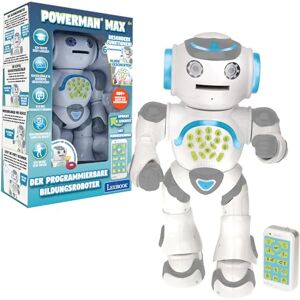 Lexibook Powerman Max, Remote Control Walking Talking Toy Robot, STEM Programmable, Dances, Singing, Telling 10,000 Stories, Learning Quiz, Shooting Discs, Voice Repetition, ROB80DE Lexibook Powerman Max, Remote Control Walking Talking Toy Robot, STEM Programmable, Dances, Singing, Telling 10,000 Stories, Learning Quiz, Shooting Discs, Voice Repetition, ROB80DE