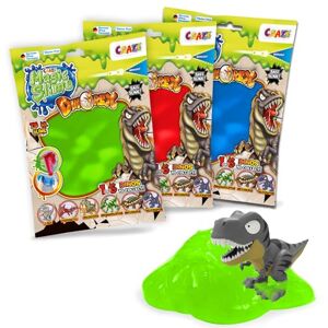 CRAZE MAGIC SLIME Dinorex Slime for Kids 6 x 75ml Bags – Kids Slime, 1 Dinosaur Toy – 6 Random Colours Fun Gifts and Party Favours for Boys & Girls Ages 3+ CRAZE MAGIC SLIME Dinorex Slime for Kids 6 x 75ml Bags – Kids Slime, 1 Dinosaur Toy – 6 Random Colours Fun Gifts and Party Favours for Boys & Girls Ages 3+