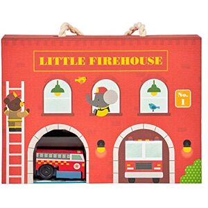 Petit Collage Firehouse Wind Up and Go Playset Petit Collage Firehouse Wind Up and Go Playset