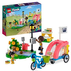 Lego Friends Dog Rescue Bike Toy Set, Animal Playset for Kids, Girls and Boys Aged 6 Plus with Puppy Pet Figure and 2 Mini-Dolls, 2023 Series Characters 41738