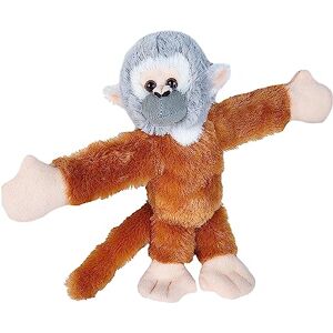 WILD REPUBLIC Huggers Soft Toy Slap Bracelet, Gifts for Kids, Squirrel Monkey Plush Toy 20 cm WILD REPUBLIC Huggers Soft Toy Slap Bracelet, Gifts for Kids, Squirrel Monkey Plush Toy 20 cm