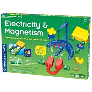 Thames & Kosmos 620417 Electricity and Magnetism Science Kit Electronics Kit Investigate Magnetic Fields and Forces Experiment with A Motor and Electromagnet 62 Experiments Ages 8+ Thames & Kosmos 620417 Electricity and Magnetism Science Kit Electronics Kit Investigate Magnetic Fields and Forces Experiment with A Motor and Electromagnet 62 Experiments Ages 8+