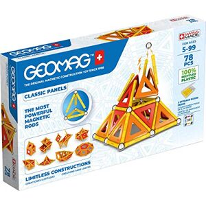 Geomag Classic Panels 78 Pieces Magnetic Construction for Children Green Collection 100 Percent Recycled Plastic Educational Toys Geomag Classic Panels 78 Pieces Magnetic Construction for Children Green Collection 100 Percent Recycled Plastic Educational Toys