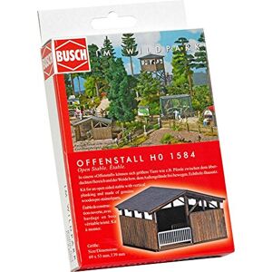 Busch 1584 Open Stable HO Structure Scale Model Busch 1584 Open Stable HO Structure Scale Model