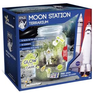 Science4you Moon Station NASA Terrarium Kit Make Your Own Terrarium NASA, 16 Space Stickers Glow in the Dark for Kids, Educational Toys for Kids 6+ year olds, Gifts for Boys & Girls 6 7 8 9+ Years Science4you Moon Station NASA Terrarium Kit Make Your Own Terrarium NASA, 16 Space Stickers Glow in the Dark for Kids, Educational Toys for Kids 6+ year olds, Gifts for Boys & Girls 6 7 8 9+ Years