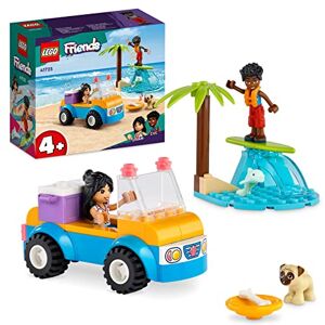 Lego Friends Beach Buggy Fun Set with Toy Car, Surf Board, Mini-Dolls plus Dolphin and Dog Animal Figures, Summer Playset for 4 Plus Years Old Kids, Girls, Boys 41725