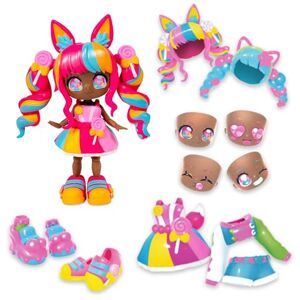 BANDAI Animakii Fashion Dolls – Customisable Candy + Bubblegum Style – 5” Fashion Doll with 32 Looks in One – Doll Accessories, Clothes, Shoes & Face Plates – Trendy Girls Toys (ONLY 1 DOLL SUPPLIED) BANDAI Animakii Fashion Dolls – Customisable Candy + Bubblegum Style – 5” Fashion Doll with 32 Looks in One – Doll Accessories, Clothes, Shoes & Face Plates – Trendy Girls Toys (ONLY 1 DOLL SUPPLIED)