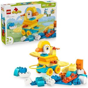 Lego DUPLO 3in1 Animals on Wheels Educational Building Toy with Bricks to Build a Duck, Fish or Dog Toy with Wheels and a Pull Handle Gift for 2+ Year Old Girls & Boys 10448 Lego DUPLO 3in1 Animals on Wheels Educational Building Toy with Bricks to Build a Duck, Fish or Dog Toy with Wheels and a Pull Handle Gift for 2+ Year Old Girls & Boys 10448