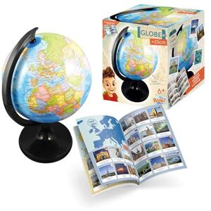 Buki France 20 cm Earth Globe for Children – Discovery Countries, Cities, Oceans and Rivers – Matt Black Base – Illustrated Instructions with 130 Photos – Educational from 6 Years Buki France 20 cm Earth Globe for Children – Discovery Countries, Cities, Oceans and Rivers – Matt Black Base – Illustrated Instructions with 130 Photos – Educational from 6 Years