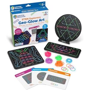 Learning Resources Geo-Glow Art Kit, STEM Art Learning Kits, Glow in The Dark Toys, STEM Classroom Activity, Ages 5+ Learning Resources Geo-Glow Art Kit, STEM Art Learning Kits, Glow in The Dark Toys, STEM Classroom Activity, Ages 5+