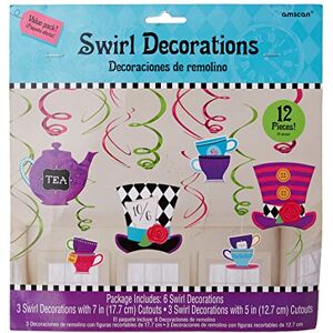 Amscan Alice In Wonderland Mad Hatter Tea Party Swirls