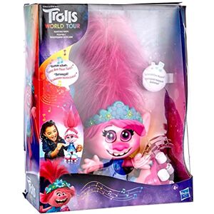 Hasbro DreamWorks Trolls World Tour Hair Dance Poppy, Interactive, Talking and Singing Doll with Moving Hair, for Girls and Boys from 4 Years Hasbro DreamWorks Trolls World Tour Hair Dance Poppy, Interactive, Talking and Singing Doll with Moving Hair, for Girls and Boys from 4 Years